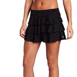 Lija Fuse Flounce Skort Skirt Black Size Medium